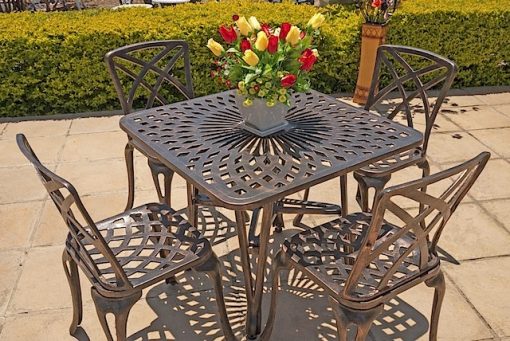 4 Seater Small Rainbow (without Armrest), 85cm King Diamond Table