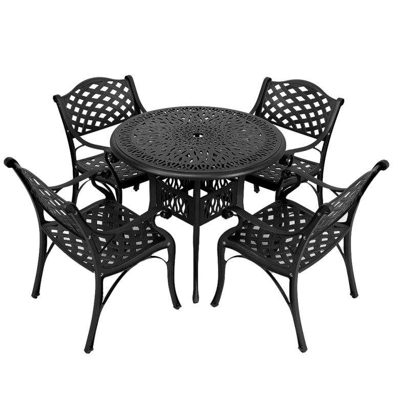 4 Seater Lattice with 90cm Elizabeth Table (Round)