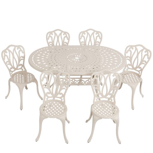 6 Seater Lisa with 150cm x 96cm Lattice Table (OVAL) - Image 2