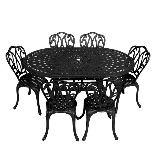 6 Seater Lisa with 150cm x 96cm Lattice Table (OVAL) - Image 4