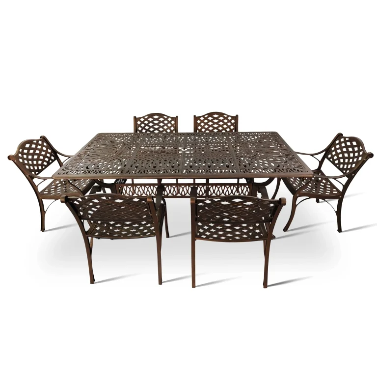 6 Seater Lattice with 190cm x 110cm Elizabeth Table