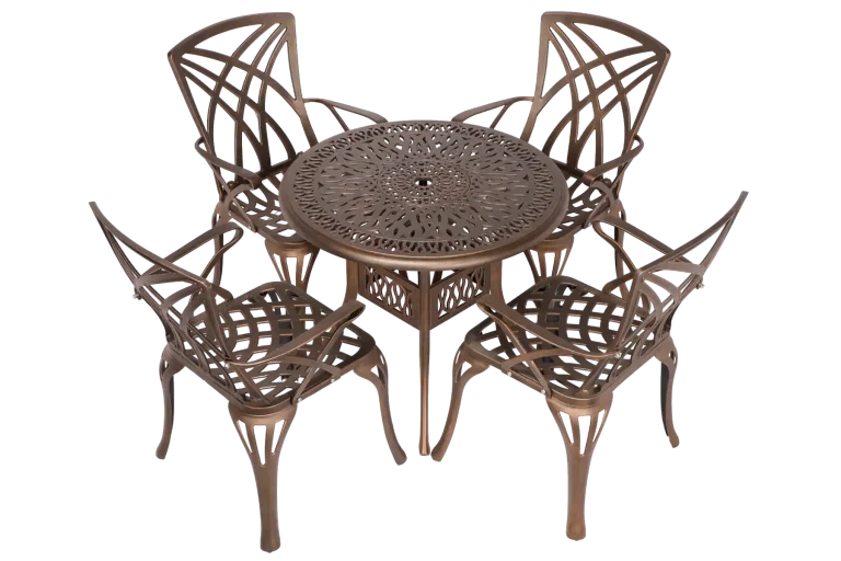 4 Seater Rainbow Seater with 90cm Elizabeth Round Table
