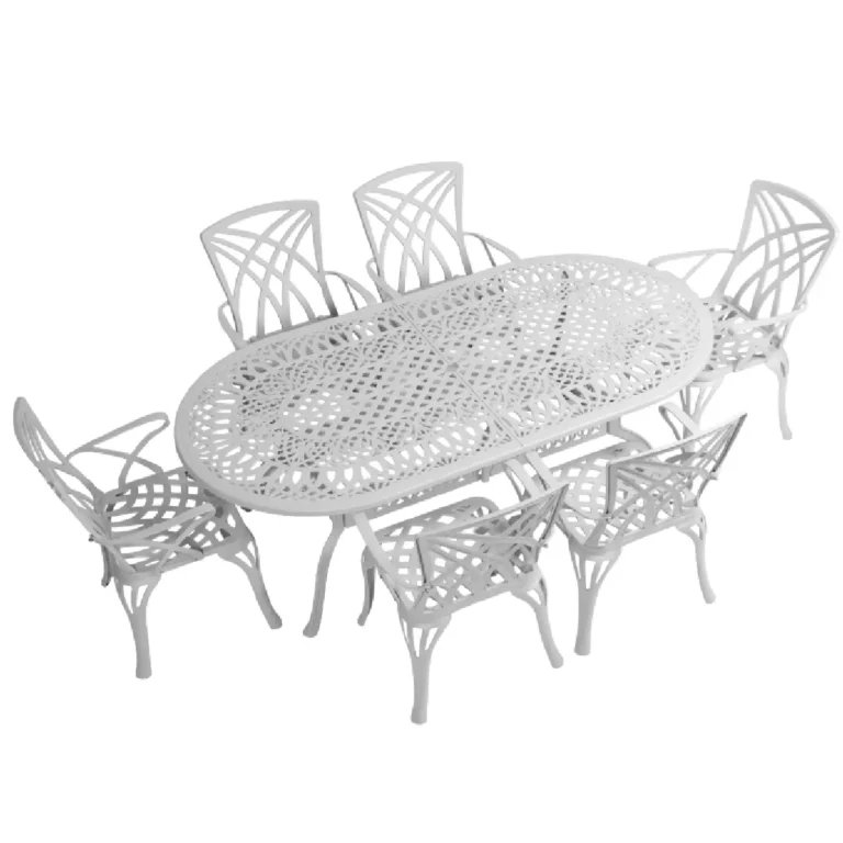 6 Seater New Rainbow with 214cm x 110cm Elizabeth Table (OVAL)