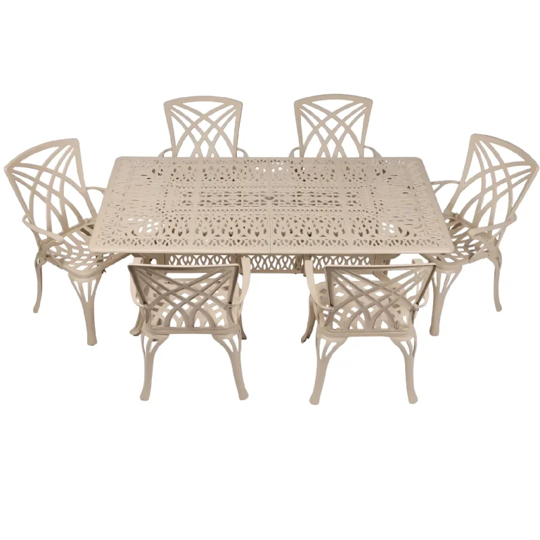 6 Seater New Rainbow with 190cm x 110cm Elizabeth Table (RECTANGLE)