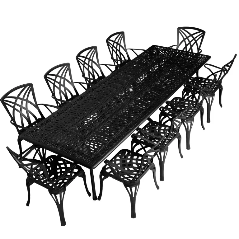 12 Seater New Rainbow with 320cm x 110cm Elizabeth Table (RECTANGLE)