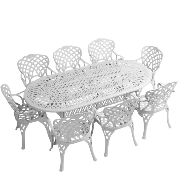 8 Seater New King Diamond with 214cm x 110cm Elizabeth Table (OVAL)