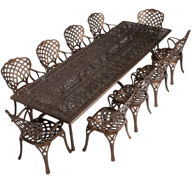 10 Seater New King Diamond with 320cm x 110cm Elizabeth Table (RECTANGLE)