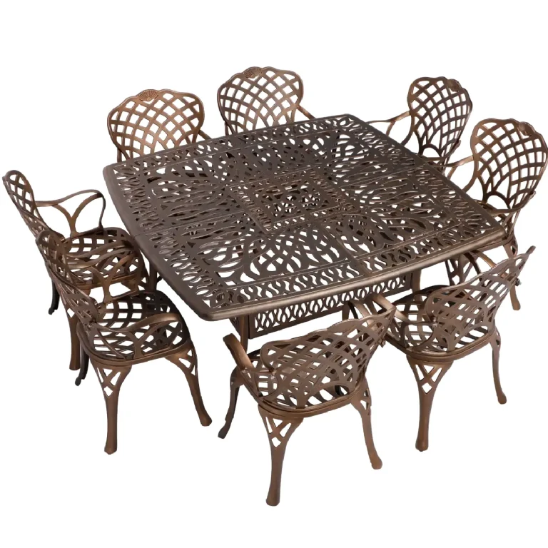8 Seater New King Diamond with 164cm x 164cm Elizabeth Table (Square)