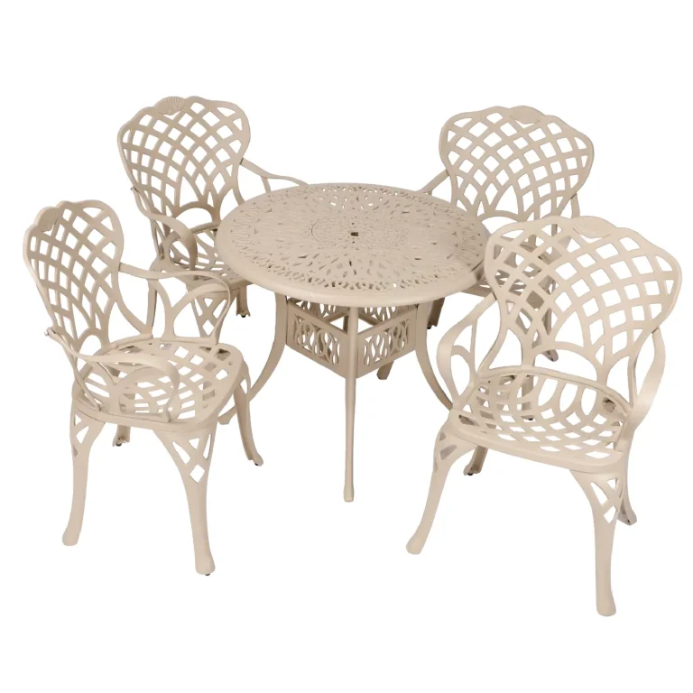 4 Seater New King Diamond with 90cm Round Elizabeth Table