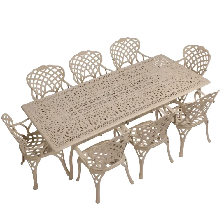 8 Seater New King Diamond with 240cm x 110cm Elizabeth Table (RECTANGLE)